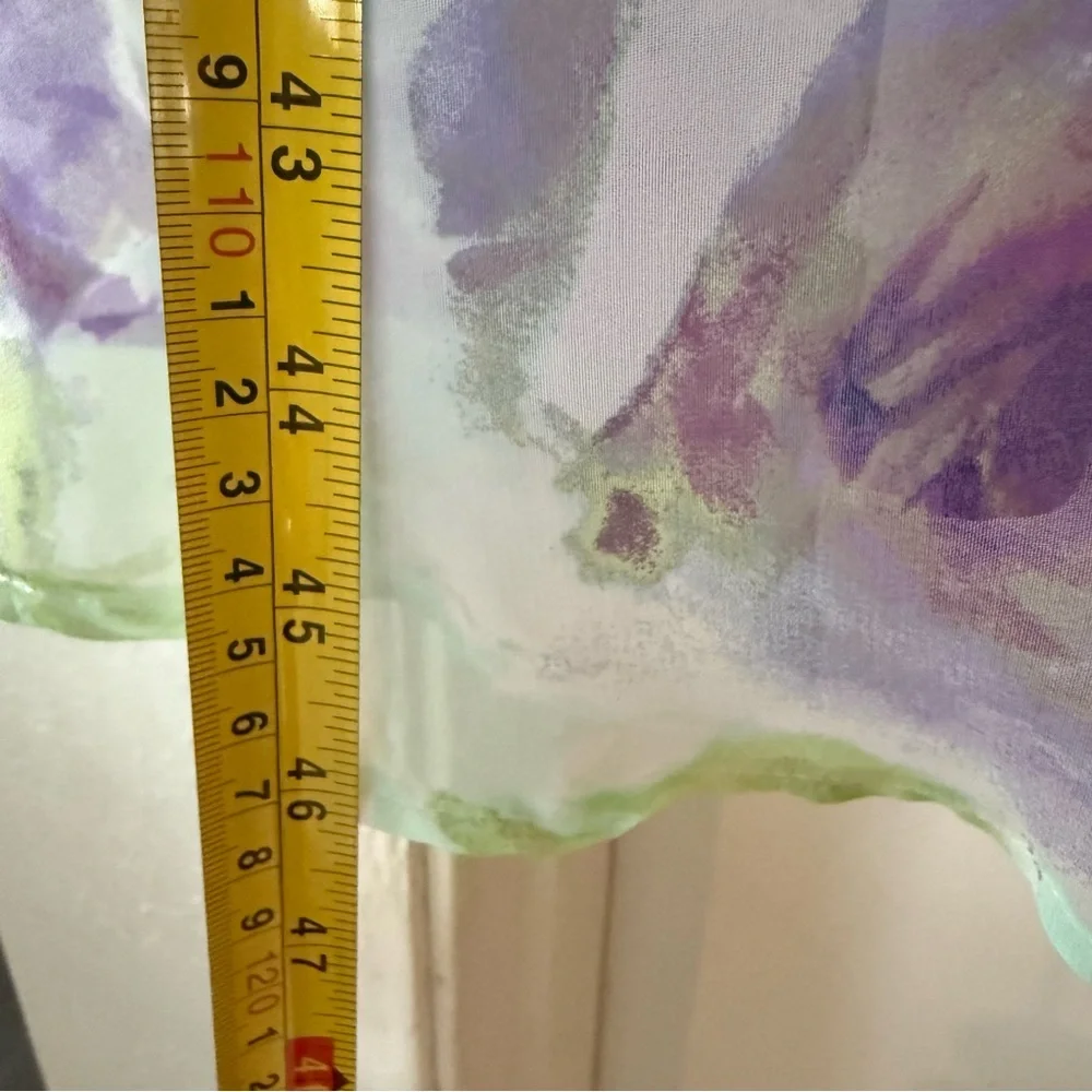 NWOT Connected Apparel Purple White Floral Midi Sundress Sleeveless size 10 - Picture 10 of 10